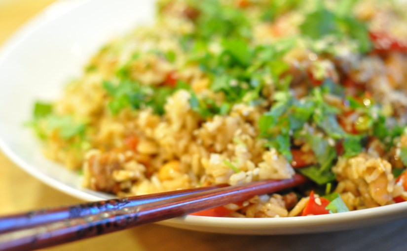 Enkel egg fried rice for en mandag&nbsp;ettermiddag