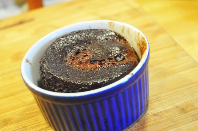 Sjokoladekake på 1 minutt uten mel_ferdig i mikro