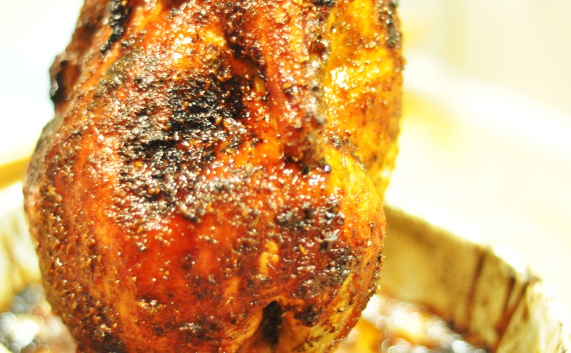 Ølboks kylling med soyaglaze, koriander- og agurk ris og hjemmelaget sweet chili&nbsp;saus