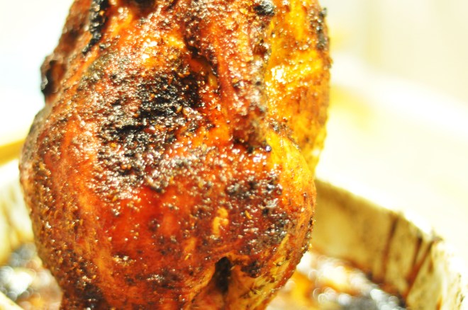 ølboks kylling med soyaglaze, koriander og agurkris og hjemmelaget sweet chili saus (15)