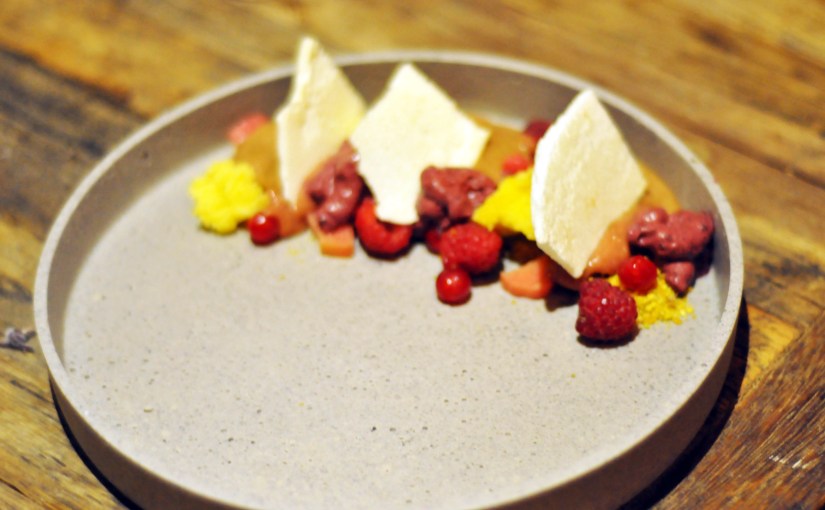 Fem retters meny – rett 5 – Sjokoladeparfait med&nbsp;sommerbær