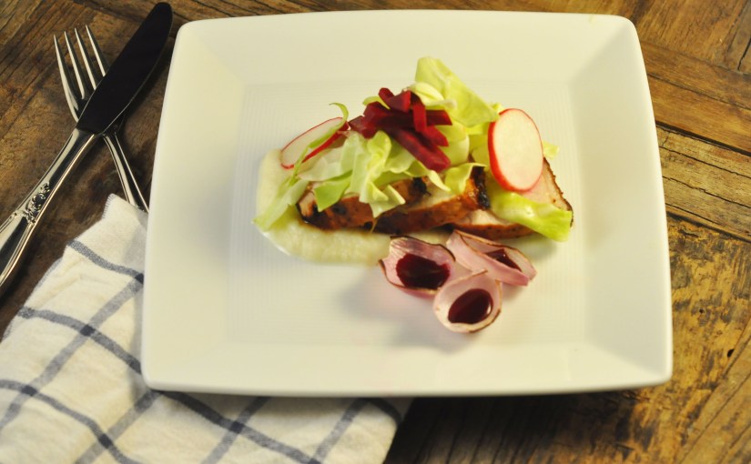 Svin ytrefilet med feta- og&nbsp;blomkålkrem