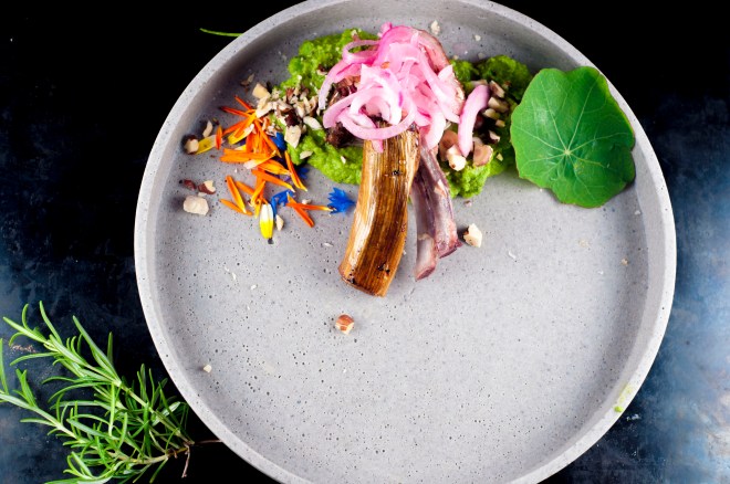 Lam med mynte- og ertepure (2)